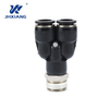 Blue Pneumatic Connector for Flexible Industrial Cylinder Joint Applications