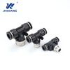 Blue Pneumatic Connector for Flexible Industrial Cylinder Joint Applications
